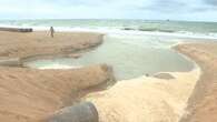 Así ha quedado la playa de La Antilla en Lepe, Huelva, después del temporal