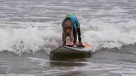 Las imperdibles imágenes del surf canino grabadas en California