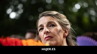 Con bermudas e inspirado en San Fermín: el 'look' más desenfadado de Yolanda Díaz para el Orgullo 2025