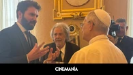 Al Pacino se adelanta a Scorsese: es la primera estrella de Hollywood en reunirse con el nuevo Papa