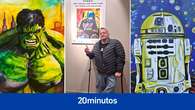 Star Wars, Mazinger Z, Hulk... así es el 'FrikArt' de Manolo Biedma, artista con discapacidad