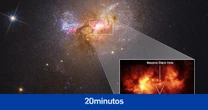 Los agujeros negros supermasivos modifican la región central de las galaxias