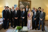 Milei vuelve a reunirse con empresarios españoles en su última visita a Madrid