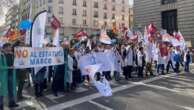 Los médicos piden la dimisión de Mónica García y anuncian más protestas en una tensa manifestación contra el Estatuto Marco