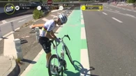 Abrahamsen gana un etapón con el pelotón esperando a Pogacar tras una fuerte caída