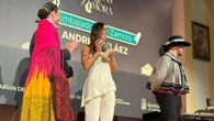 La felicidad de Andrea Peláez al recibir el premio 'Embajadora de Zamora': "He llorado al ver mi madre en el vídeo"