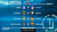 Sigue en directo Tiempo de Juego este sábado desde las 13:00h con la jornada 34 de Primera División
