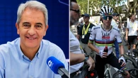 Manolo Lama se lleva las manos a la cabeza con la actitud del pelotón por la caída de Pogacar: "Igual yo soy antideportivo"
