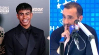 La reacción de Juanma Castaño al conocer cuánta gente acompaña a Lamine Yamal al Balón de Oro y la marca que vestirán: "Han acabado con la tela"