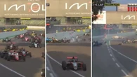Espectacular accidente en una carrera de la F4 italiana con 15 coches involucrados