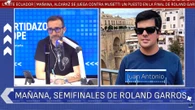 Juan Antonio nació ciego y ahora va a Roland Garros: "Los distingo por el golpeo"