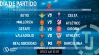 Sigue en directo desde las 12:00h Tiempo de Juego con el Mallorca-Atlético y Real Sociedad-Barcelona