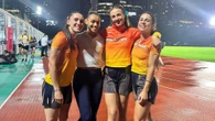 El momentazo del 4x100 femenino después de conseguir el récord de España: "Corre, Mari; aprieta el culo"
