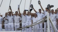 La princesa Leonor termina su formación en Elcano tras la llegada del buque escuela a Marín