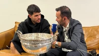 Juanma Castaño, con Carlos Alcaraz tras ganar Roland Garros: "Ha sido increíble"