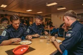How the UK's newest aircraft carrier feeds 1,600 troops a day, with regular steaks, roast dinners, and even kangaroo