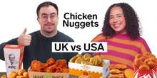 We compared US and UK fast-food chicken nuggets