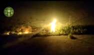 Nighttime footage shows a fire-breathing Ukrainian drone setting Russian positions ablaze