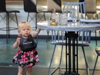 I'm a restaurant reviewer and single mom. I bring my toddler to fancy restaurants to help me review them.