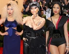 Nicki Minaj wore a deconstructed 'dandy pinstripe suit' to her 8th Met Gala. Here are all of her gala ensembles.