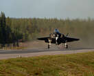 American F-35 stealth fighters landed on a highway in Europe for the first time in training with NATO's newest ally