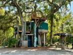 I stayed at a treehouse in Florida for only $200 a night. It had an elevator, a private bar, and a hot tub.