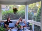 I turned my screened-in porch into a home office this summer, so my daughter and I could work our remote jobs side by side