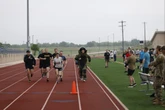 A US Army officer who handles explosives broke the world record for the mile run in a bomb suit. He was 20 seconds faster.