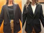 I tried on similar blazers at Old Navy and Banana Republic. The two were very different in both quality and price.