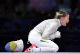 A Ukrainian fencer dedicated her Olympic medal to athletes who couldn't compete 'because Russia killed them'