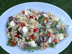 My Greek parents tried Ina Garten's Greek orzo salad, and now they can't stop making it