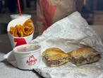 I tried Arby's new 'Top Chef'-approved French Dip Royale sandwich. It levels up a classic.