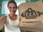 We tried Texas Roadhouse's $55 'family pack' deal. It was a wildly great value for the 4 of us.