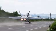 Another European country is flying fighter jets off highways like NATO has been doing to protect its warplanes