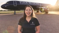 I help run the Four Seasons private jet with round-the-world journeys. Unique moments like trips to Antarctica make it super special.
