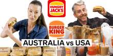 In Australia, Burger King is called Hungry Jack's — we compared it to the US restaurant