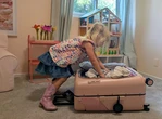 I taught my 3-year-old how to pack her own bag. I want her to be independent.