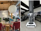 I visited a Rivian and Tesla showroom in NYC. Their vibes couldn't be more different.