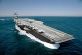Watch the new US Navy supercarrier USS John F. Kennedy catapult heavy cars into a river to make sure the warship can handle planes