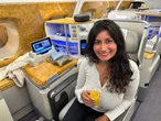 I spent 24 hours flying Emirates' business class. The luxurious experience started long before I boarded the plane.