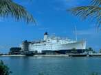 I stayed in a 110-year-old ship that's been converted into a beachfront hotel. It was a great retreat from living in a concrete jungle.