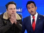 Vivek Ramaswamy forgot to mute himself in the bathroom while on a livestream with Elon Musk, Alex Jones, and 100,000 others