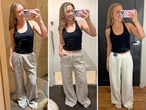 I tried on linen pants at Gap, Old Navy, and Banana Republic. There was only one pair I wouldn't consider buying.