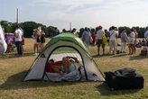 The real Wimbledon starts at the campsite across the street