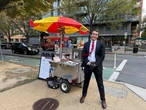 This furloughed IRS lawyer has a new side gig: running a hot dog stand