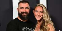 Jason Kelce defends his wife against hecklers over Butker's 'homemaker' speech, saying they both work and care for kids