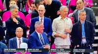 A 'murderers' row' of media executives showed up at the Knicks-Spurs NBA Finals opener