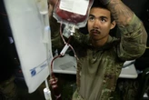 The US Army is reviving a World War I practice &mdash; using soldiers as walking blood banks when helicopters can't fly