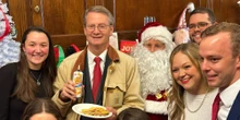 I showed up to a GOP congressman's 16-minute Christmas party. Here's what it was like to watch Democrats and Republicans rub shoulders in his cramped Capitol Hill office.