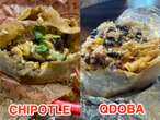 I ordered the same burrito from Chipotle and Qdoba. They cost about the same, but the difference in quality was astounding.